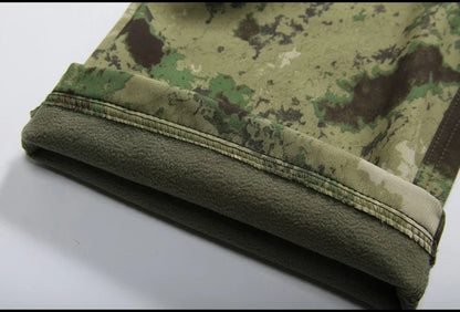 Tactical Pants Soft Shell Fleece Cargo Pants Men Hunting Pants Camouflage  Pant Casual Trousers Unisex Waterproof
