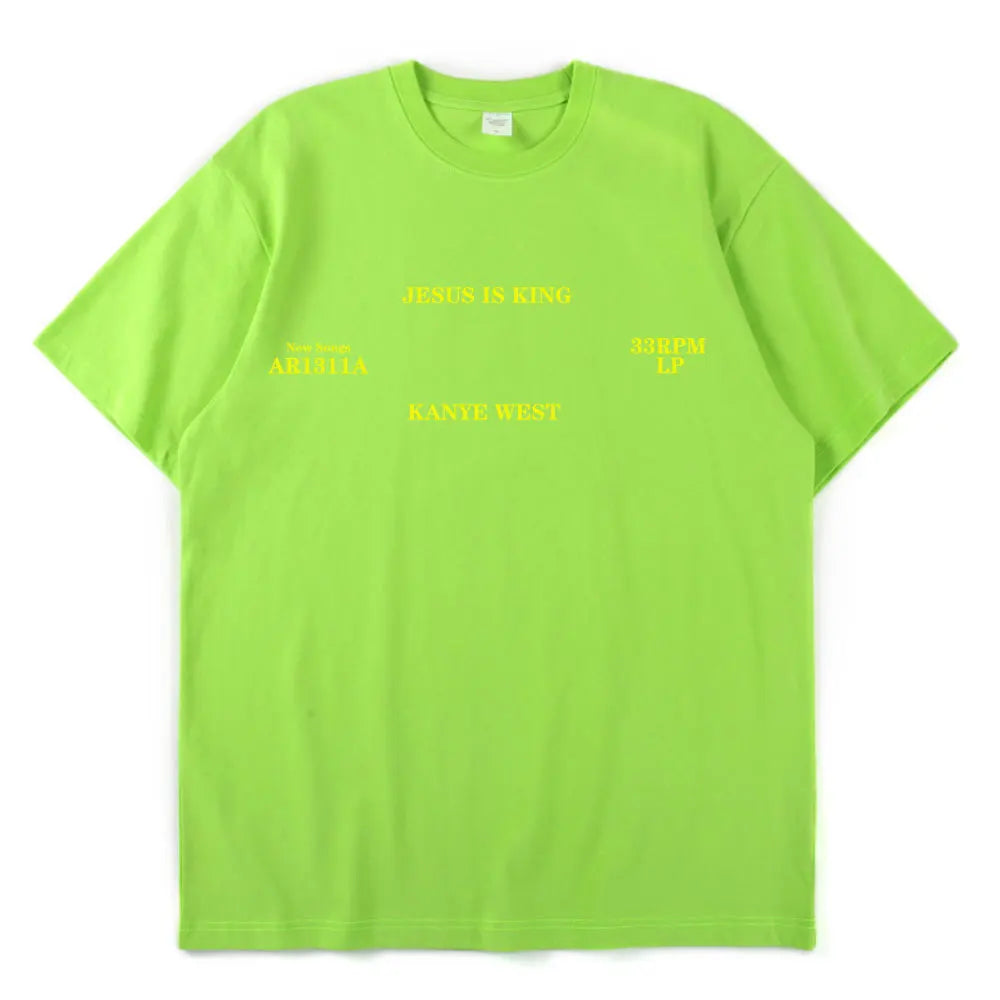Kanye West T Shirt Jesus Is King High Quality Short Sleeve T-shirts Vintage Harajuku Cotton Men Women T-shirt Clothes Streetwear