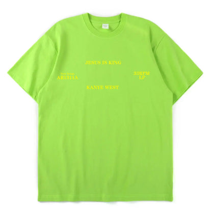 Kanye West T Shirt Jesus Is King High Quality Short Sleeve T-shirts Vintage Harajuku Cotton Men Women T-shirt Clothes Streetwear