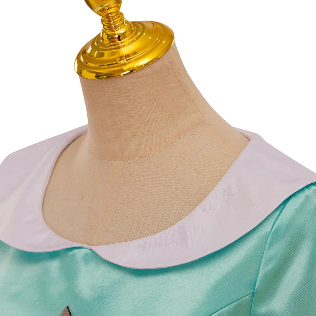 Anime Rosalina Cosplay Costume Blue Dress With Crown Set Princess Disguise Halloween Carnival Party Outfits For Women