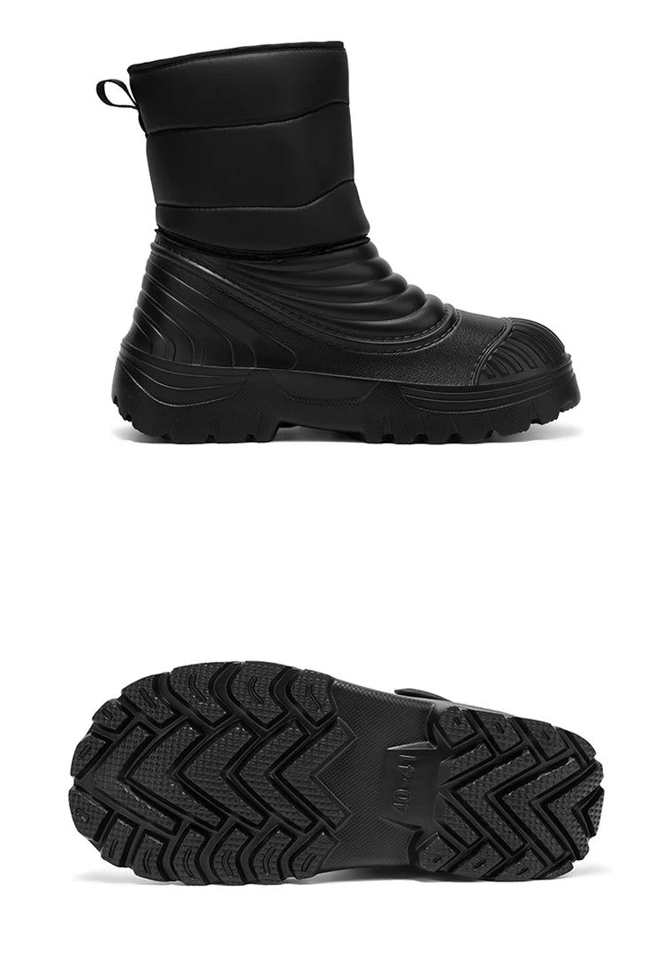 New men's winter snow boots thickened waterproof windproof warm boots comfortable outdoor mountaineering men's boots plus size