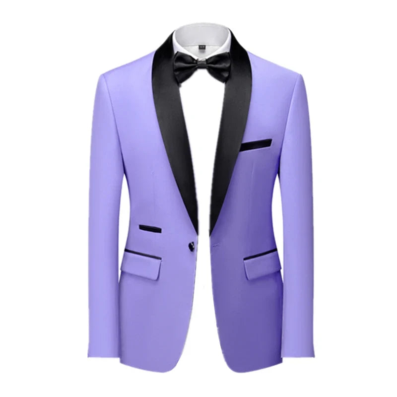 2026 Men's Skinny Terno Masculino, Formal Slim Fit Tuxedo Prom Suit / Male Groom Wedding Blazers High Quality Dress Jacket Coat