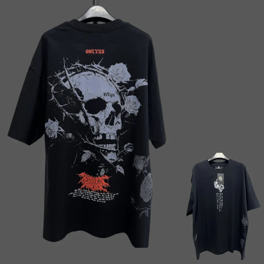 JAPAN BUSHIDO Anime Printed Men T-shirt City Fitness Training Sportswear Loose Casual Crewneck Men's T Shirts Couples Cotton Tee