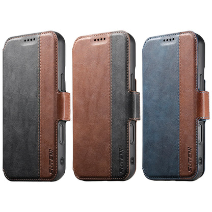 Faux Leather Wireless Charging Card Holder Stand Wallet Magnetic Flip Cover Phone Case For iPhone 16 Pro Max 15 Plus 14