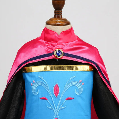 Elsa Dress for Girls 2-10 Yrs Birthday Role Anna Elsa Princess Dress for Kids Halloween Carnival Party Girls Costume