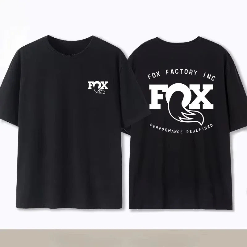 Summer Fox Racing Cross-country Mountain Bike Commemorative T-shirt High Quality Fashion Men Women Short Sleeve Round Neck Top