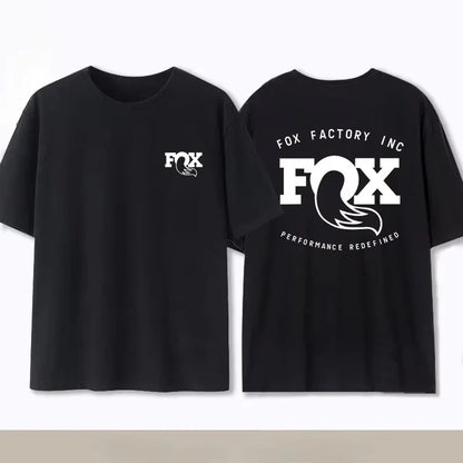 Summer Fox Racing Cross-country Mountain Bike Commemorative T-shirt High Quality Fashion Men Women Short Sleeve Round Neck Top