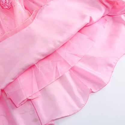 Aurora Dress for Girls Sleeping Beauty Costume Kids Birthday Halloween Party Disguise Dresses Up