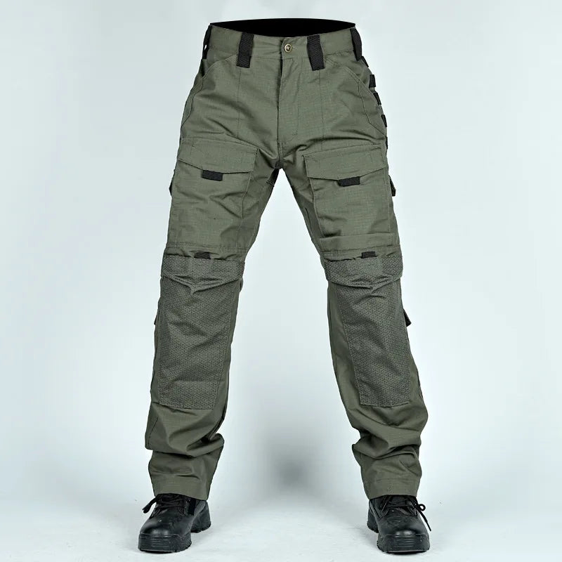 Tactical Pants For Men Casual Multi-Pockets Cargo Trousers Quick Dry Outdoor Waterproof Work Trousers Wear-Resistant Overalls