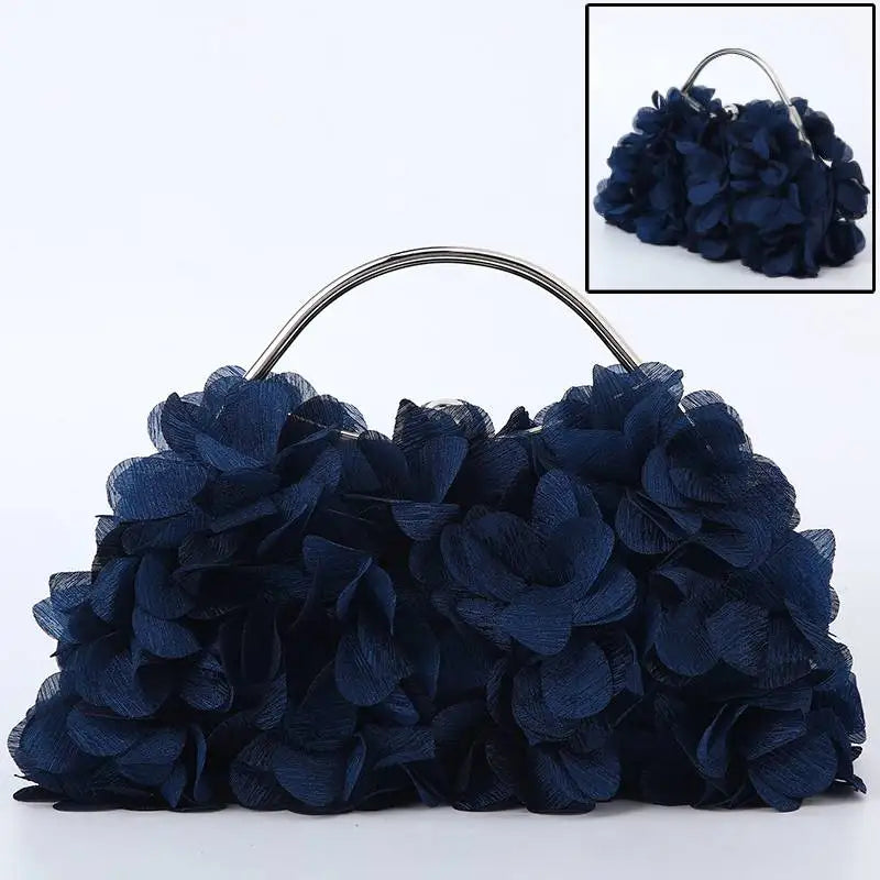 Flower Dinner Purse Designer Floral Chain Crossbody Bride Handbag Clutches Woman Petal Evening Party Clutch Wedding Dress Bag