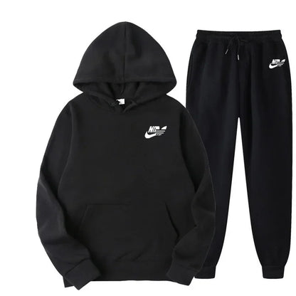2025 Spring Autumn Men Casual Two Piece Sets Sweatshirts Men Women Street Los Fashion Printed Sports Suit
