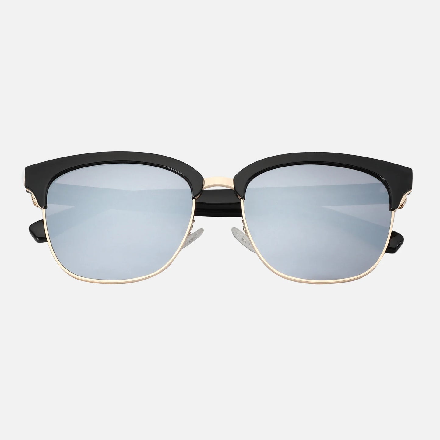 Fashion Half Frame Polarized Sunglasses High-quality Acetate Business Shade Unisex Square UV400 Certified Sun Glasses