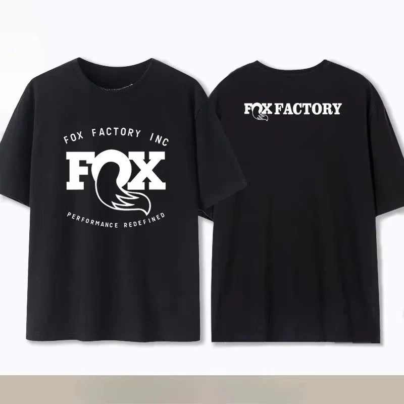 Summer Fox Racing Cross-country Mountain Bike Commemorative T-shirt High Quality Fashion Men Women Short Sleeve Round Neck Top