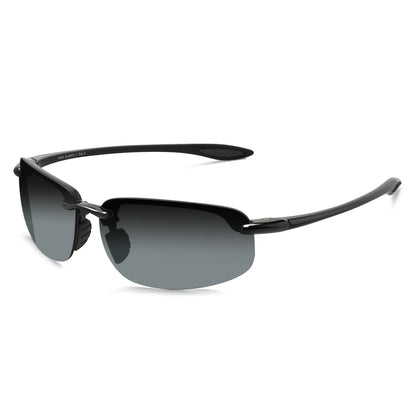 Unisex Sports Sunglasses UV400 Rimless Ultralight Frame for Cycling Driving Running - MJ8001