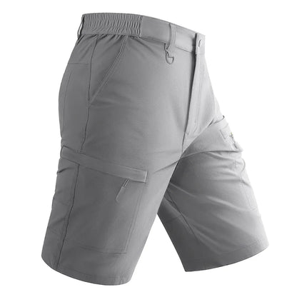 Waterproof Cargo Shorts Men's Summer Quick Dry Hiking Shorts Outdoor Multi-pockets Camping Training Work Shorts Man