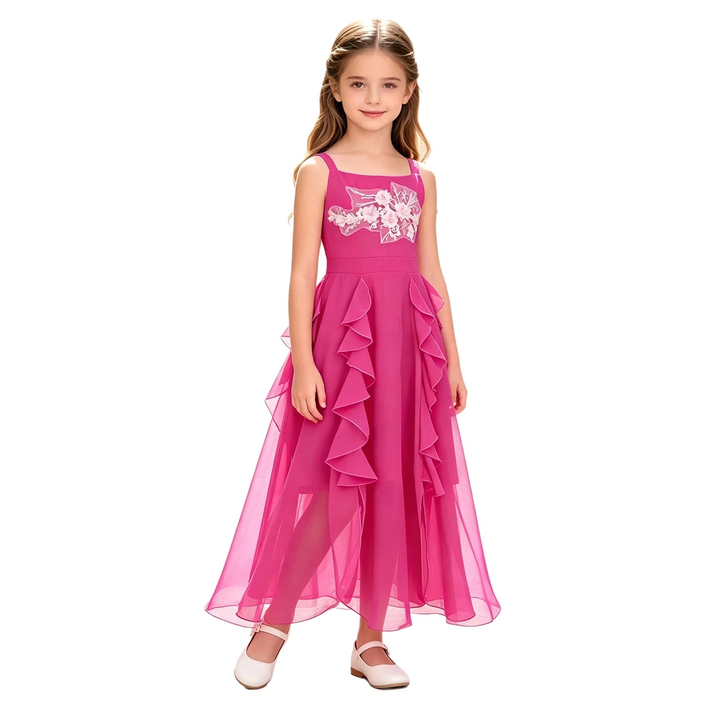Girls Dresses Children Formal Wedding Party Pageant Gown for Special Occasions Graduation Ceremony Dress Flower Girl Clothes