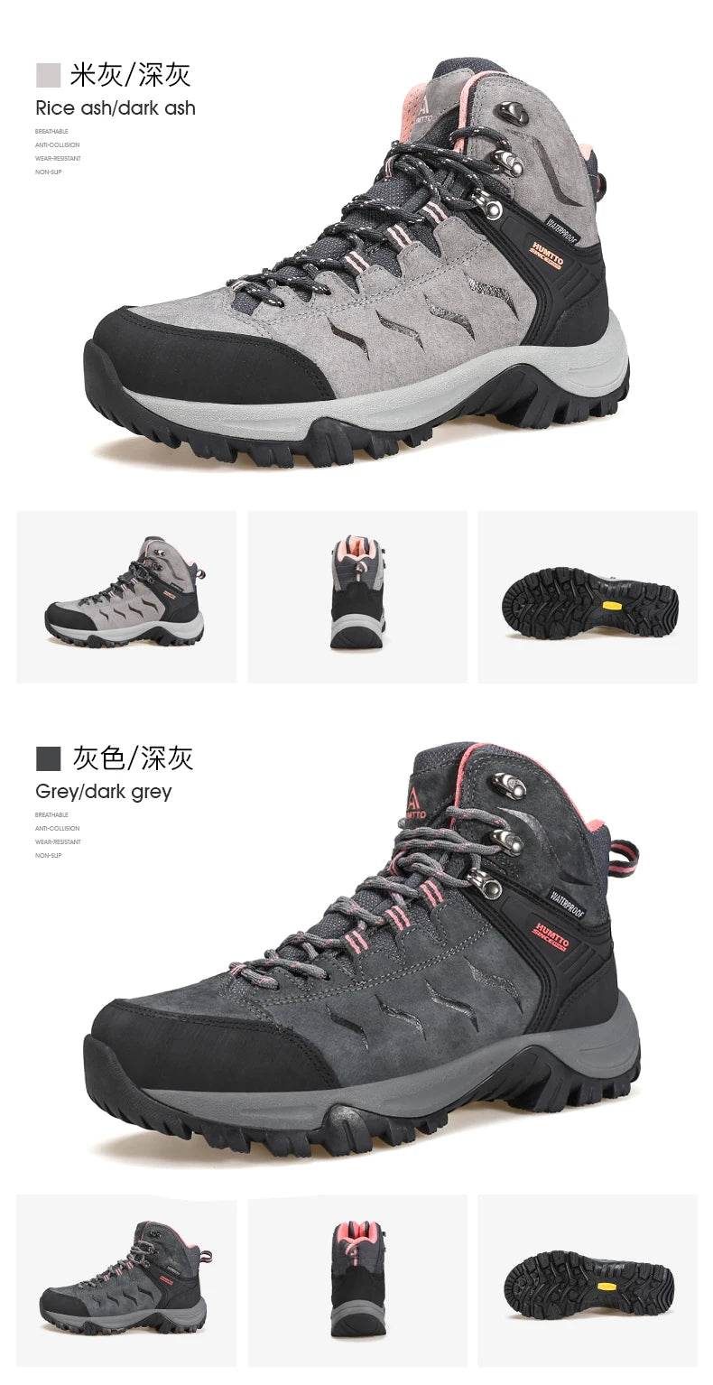 Hiking shoes Men's waterproof hunting Boots Tactical Desert Combat Ankle trekking Boots Male Women warm Leather Sneakers