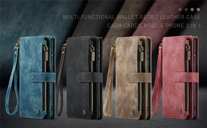 Flip Leather Phone Case For Samsung Galaxy S25 Edge S24 S26 Ultra S23 FE S22 S21 S20 Plus Note20 A16 A56 A17 A37 A57 Wallet Etui
