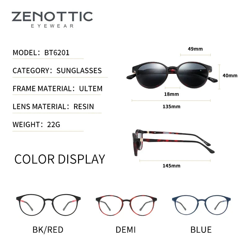 Magnetic Clip On Sunglasses Polarized Sunglasses Myopia Glasses Frame 2 in 1 Fashion Optical Shade Prescription Eyewear