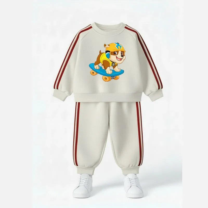 2026 Spring New Style Children's Long Sleeve Clothing Sets Boys Casual Tracksuit Kids O Neck Hoodies and Long Pant Two Piece