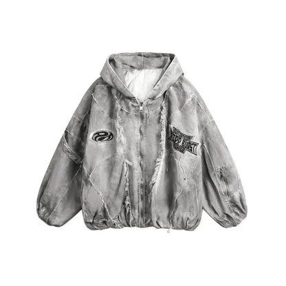 Autumn Winter New Men's Tide Original Design Techwear High Street Fashion Trend Vintage Jacket Chic Casual Coats Ins HK6132