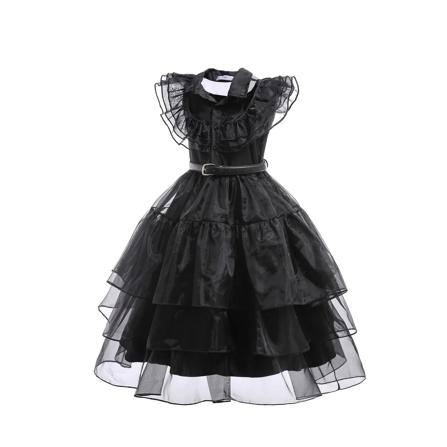 Wednesday Cosplay For Girls Costume Movie Addams Dresses for Girl Kids Mesh Party Dresses Halloween Carnival Costumes 4-12Yrs