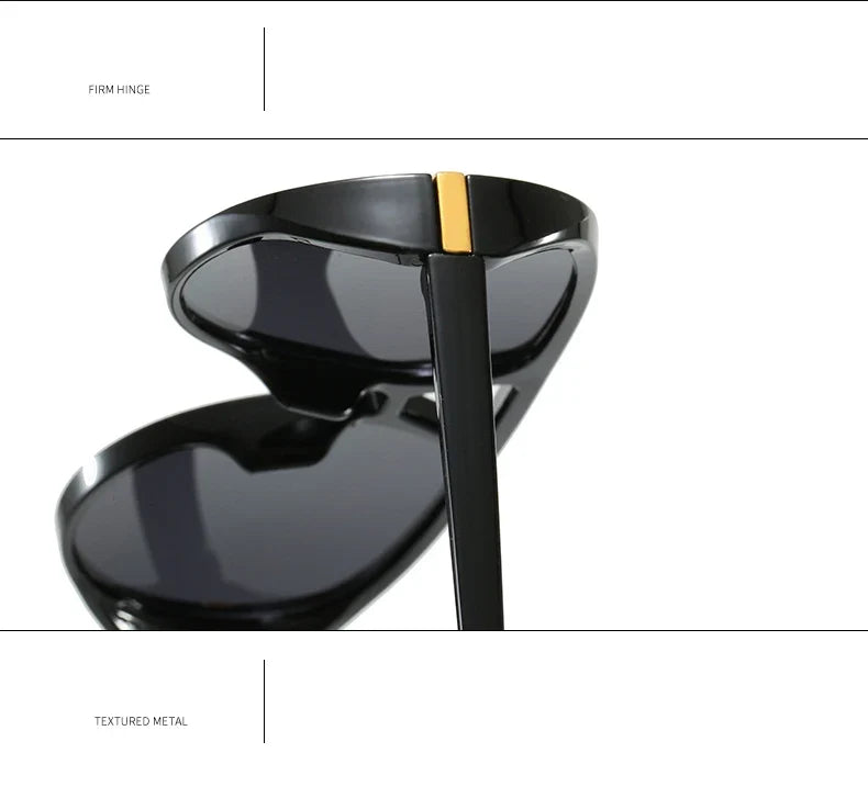 Cycling Trendy Women Square Twin Bridge Pilot Sunglasses New Luxury Designer Shades Outdoor Driving Travel Female Sun Glasses