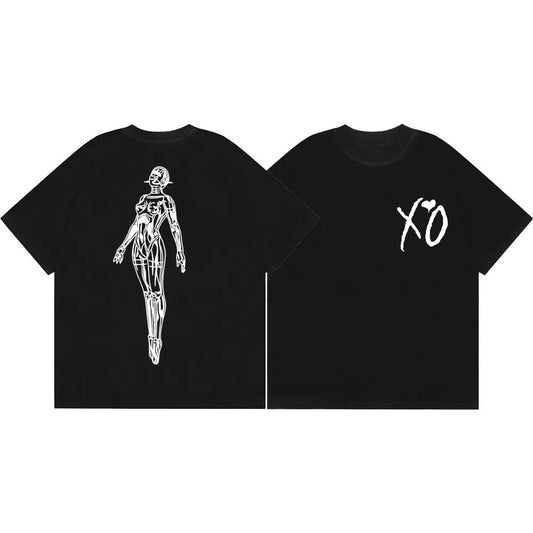 Rapper The Weeknd Merch T-shirt Men Women Clothing Fashion Hip Hop Short Sleeve T-shirts Summer Casual Loose 100%cotton T Shirts