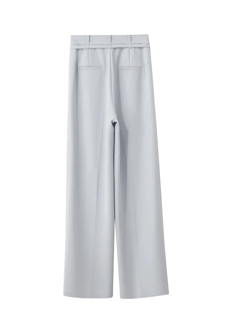 Minimalism 2024 Summer New Commuter Fashion Loose Blazer High Waist Casual Solid Pants Women's Clothes Separately 12442201
