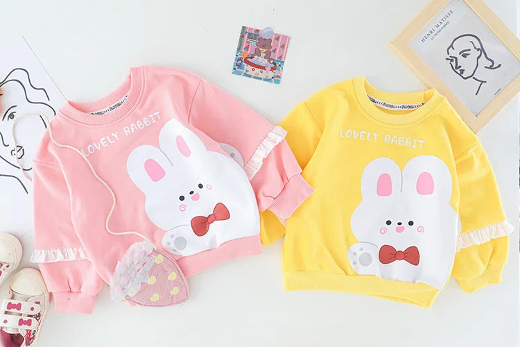 New Spring Autumn Baby Clothes Suit Children Girls Fashion Cartoon T-Shirt Pants 2Pcs/Set Toddler Sports Costume Kids Tracksuits