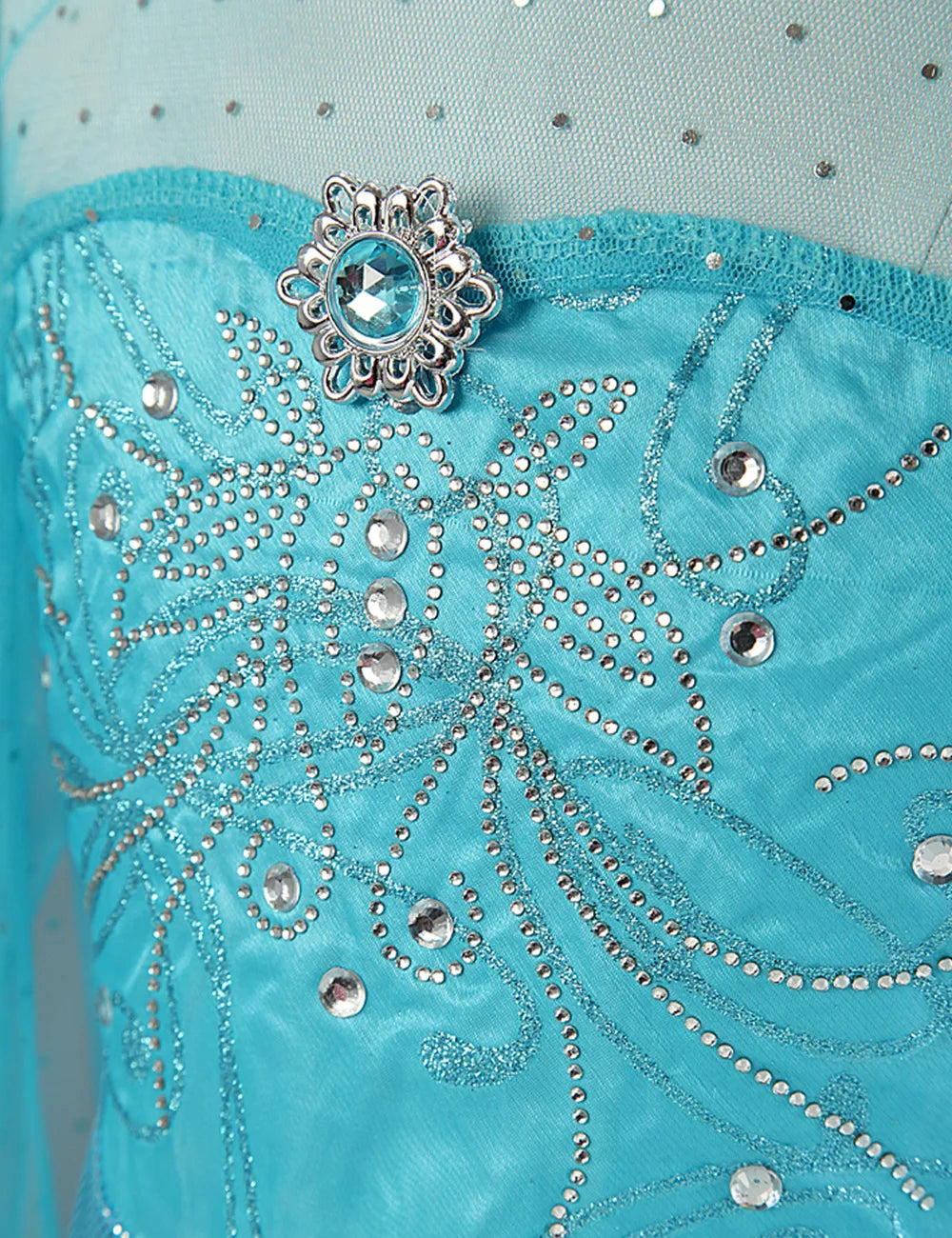 2026 Frozen Elsa Snow Queen Princess Dress Up Girls Fancy Costume Kids Role-play Carnival Children Birthday Party Dresses