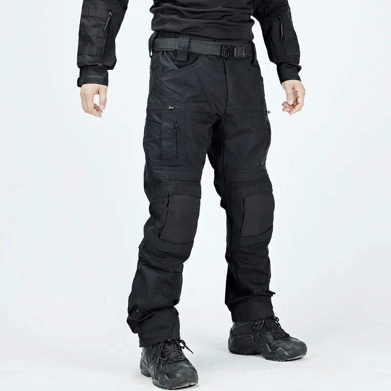 Waterproof Cargo Pant Man Tactical Pants Military Training Combat Trousers Multi Pockets Wear-Resistant Men Pants Outdoor Hiking