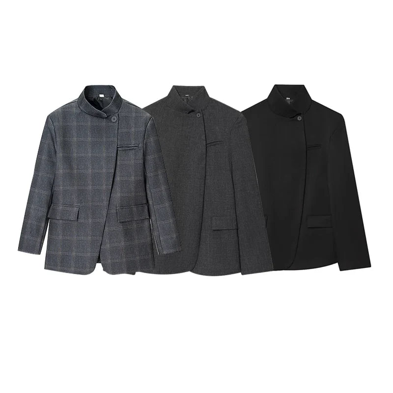 Tidalyf Women's Spring New Blazers & Jackets 2026 Fashion Retro Elegant Office Blazers Unique Youth Comfortable Street Jackets