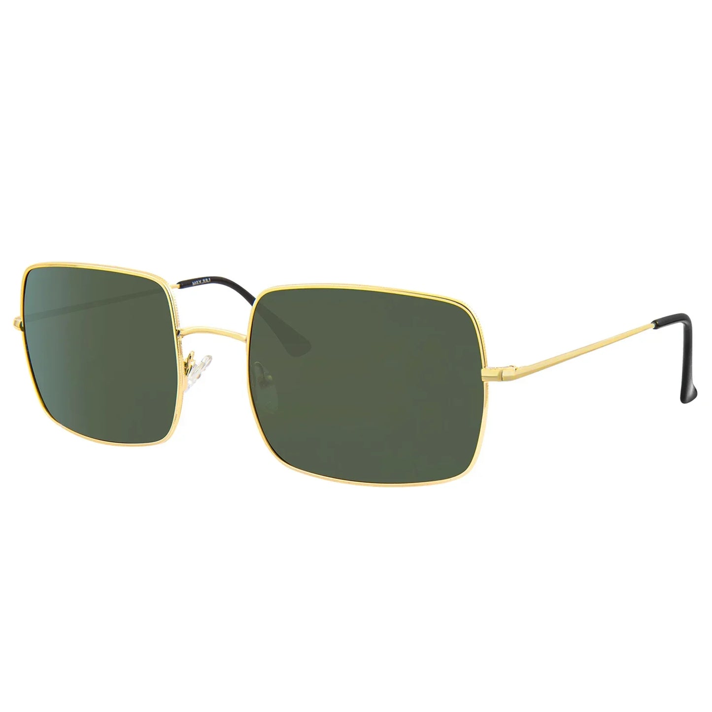Polarized Sunglasses for Men XXL Size Extra Large Rectangular Metal Ultralight UV400 Protection Glasses 8812
