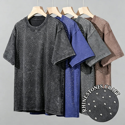 Men's Women Washed Vintage T-Shirts Street Hip Hop Retro Punk T Shirt Harajuku Casual Cotton Short Sleeve Couple TShirts Tees