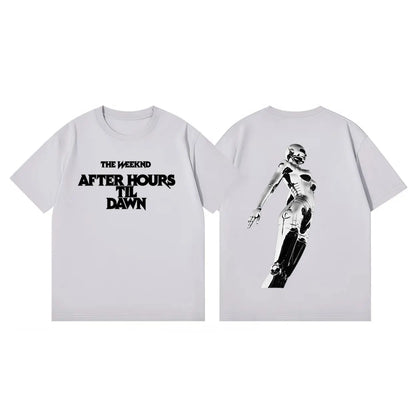 The Weeknd After Hours Til Dawn Tour 2026 Graphic T Shirts Harajuku Hip Hop Short Sleeve T-shirt Unisex Fashion Casual T-shirts