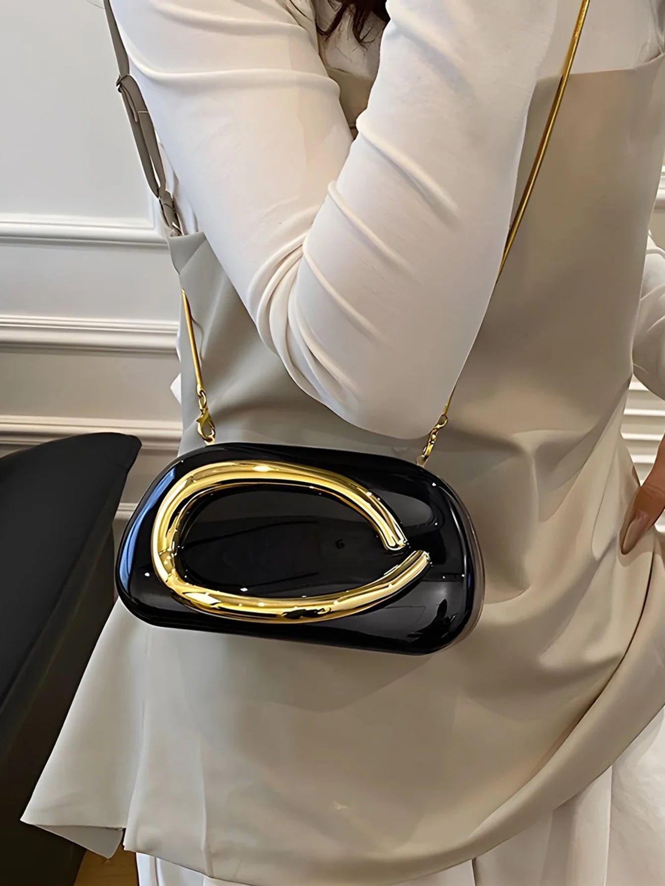 Fashion Elegant Acrylic Box Shaped Crossbody Bags Women Evening Bags party cute handbag Wedding Mini Wallet Banquet clutch bag