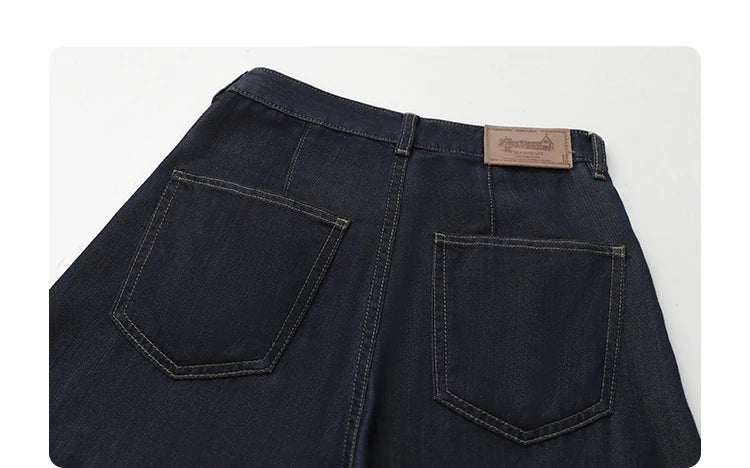 Women's Jeans Loose Casual New High Waist Split Female Wide Leg Denim Pants  Spring Autumn 2025