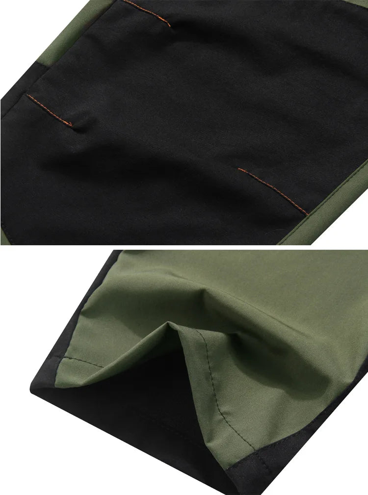 Men's Hiking Pants Outdoor Fishing Water Resistant Lightweight Quick-Dry Athletic Apparel, namely, Pants with Zipper Pocket