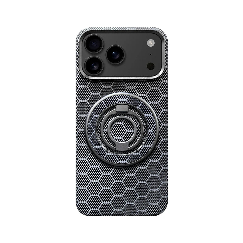 Ultra Slim Real Aramid Kevlar Carbon Fiber Business Case For IPhone 17 Air Pro Max Magnetic Charging Shockproof Protective Cover