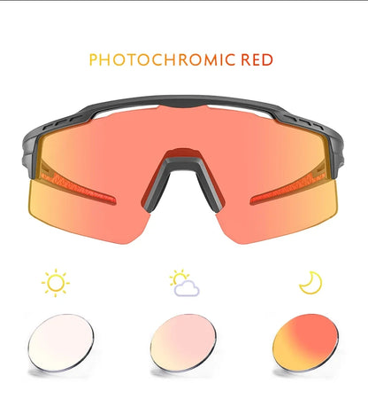 Photochromic Sunglasses UV400 Bike Bicycle Glasses Men's Blue Sports Woman Cycling Eyewear Outdoor MTB Glasses Bike Goggles