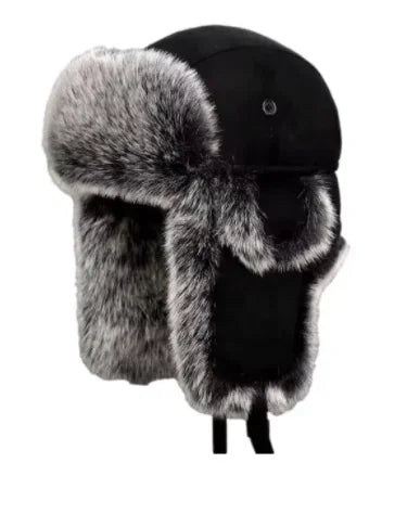 Winter Plush Bomber Hats for Women Men Imitation Faux Fur Russian Ushanka Cap Northeast Cap Unisex Warm Snow Bonnet Earflap Hats
