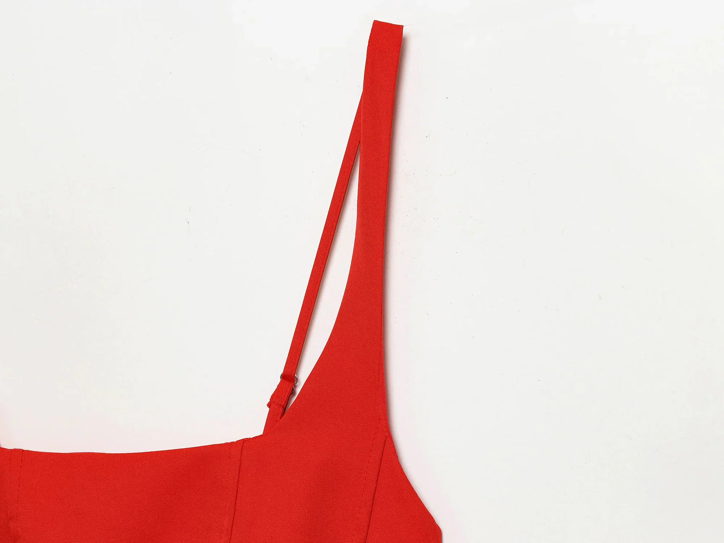 Women's Dress 2025 Autumn New Arrivals Reddish-Brown Spaghetti Strap Sexy Bodycon Mini Dress with Tie Details Stylish and Unique