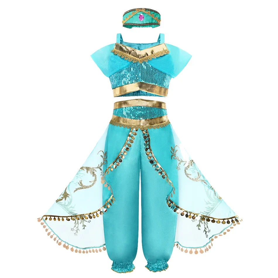Kids Princess Costume Children Elsa Anna Halloween Dress Girl Cinderella Snow White Dress Rapunzel Mermaid Pageant Disguise