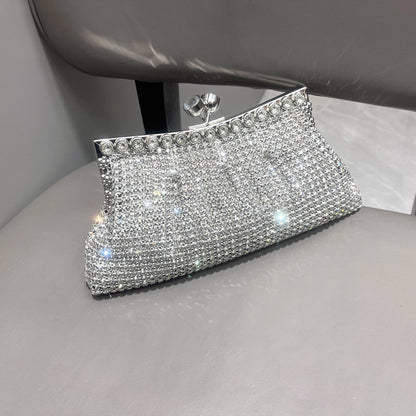 Handle Rhinestones Evening clutch Bag Purses and handbag luxury Designer shiny Crystal Clutch purse bucket bag shoulder bags