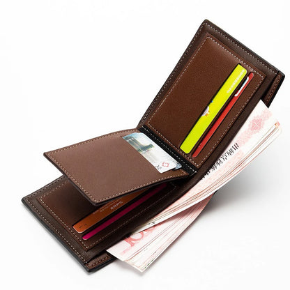 Professional Slim Wallet Quick ID Window Zipper Closure Premium PU Leather Executive Gift Set