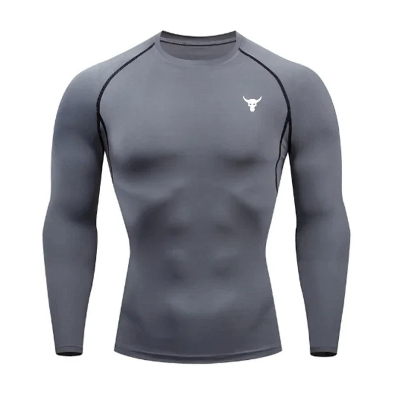 Men and women quick drying sportswear T-shirts long sleeved tight fitting clothes comfortable and breathable running clothes