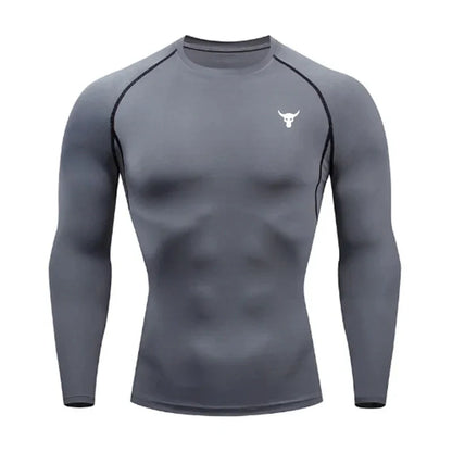 Men and women quick drying sportswear T-shirts long sleeved tight fitting clothes comfortable and breathable running clothes
