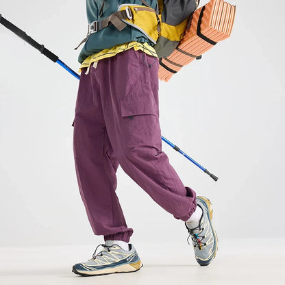 Men's Water-repellent Hiking Cargo Pants Breathable  Fashion Cargo Pants Autumn Trousers Fishing Camping Pants Male