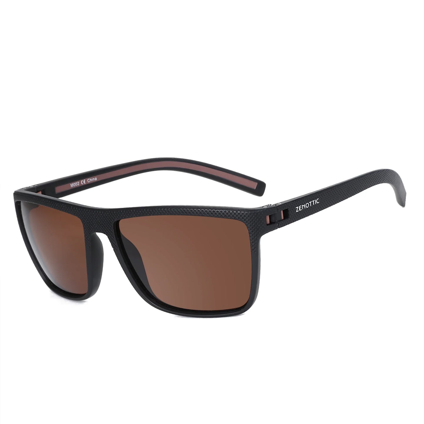 Polarized Sunglasses for Men Shades Lightweight TR90 Frame UV400 Protection Square Outdoor Trave Driving Sun Glasses
